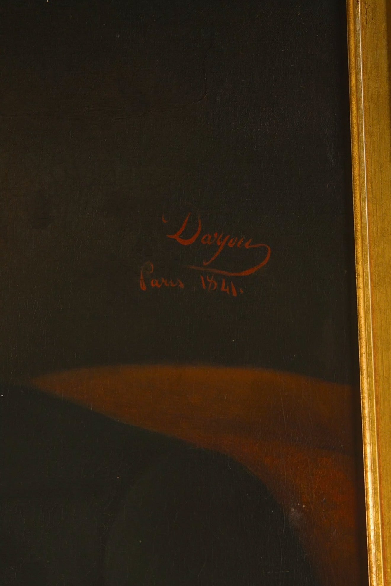 1841 French School of Art Portrait of Gentleman in First Empire Court Dress - Singed & Dated