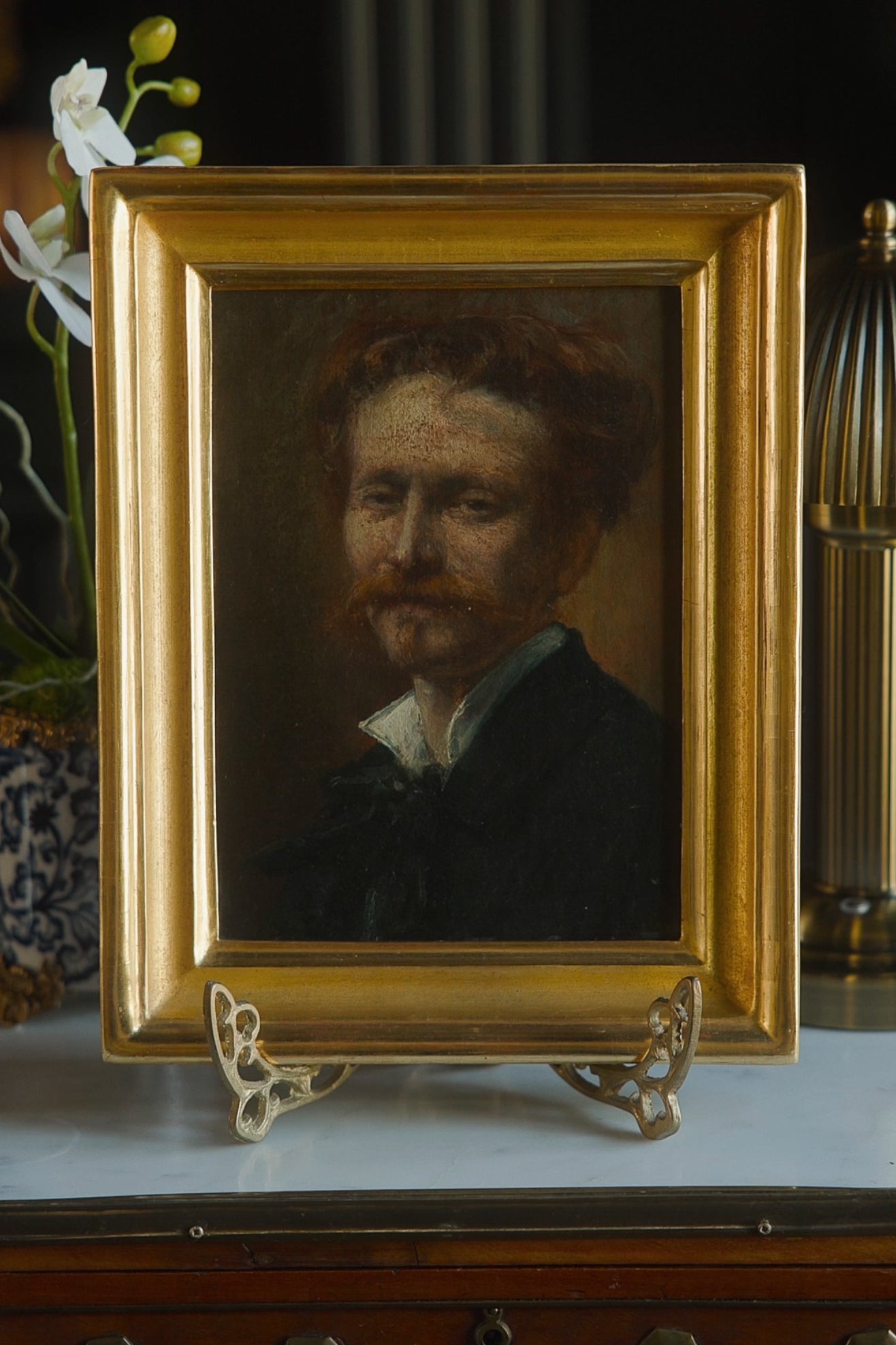 Continental School Self-Portrait or Portrait Study of a Gentleman, Oil on Board | Late 19th Century