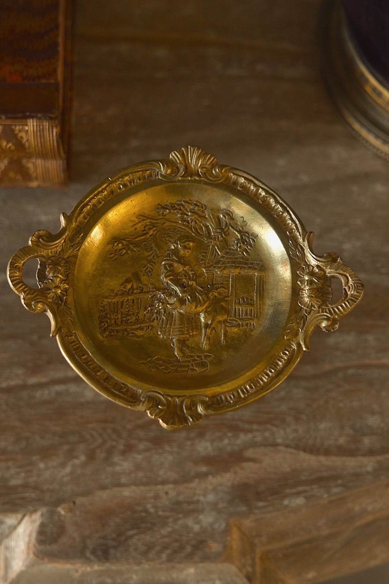 19th Century French Gilt Bronze Mini Tazza