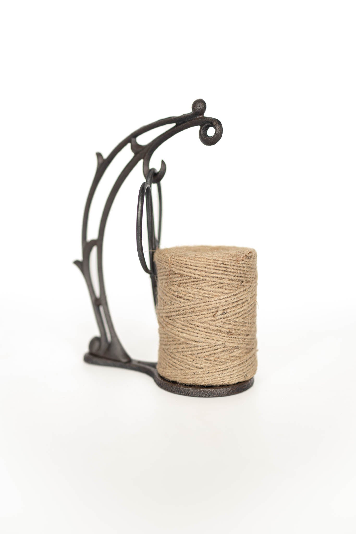 Antique Style Cast Metal Twine Holder with Cutters