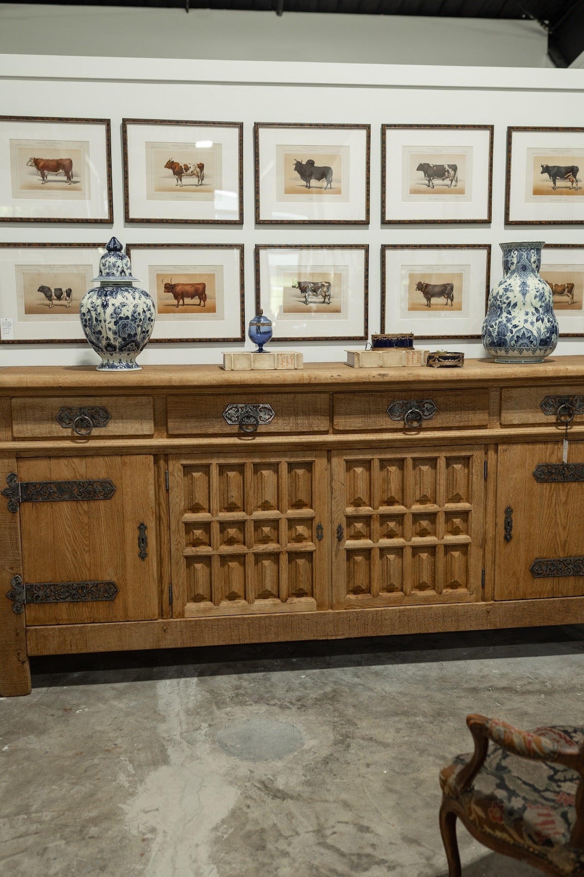 Monumental Catalan Baroque Oak Buffet