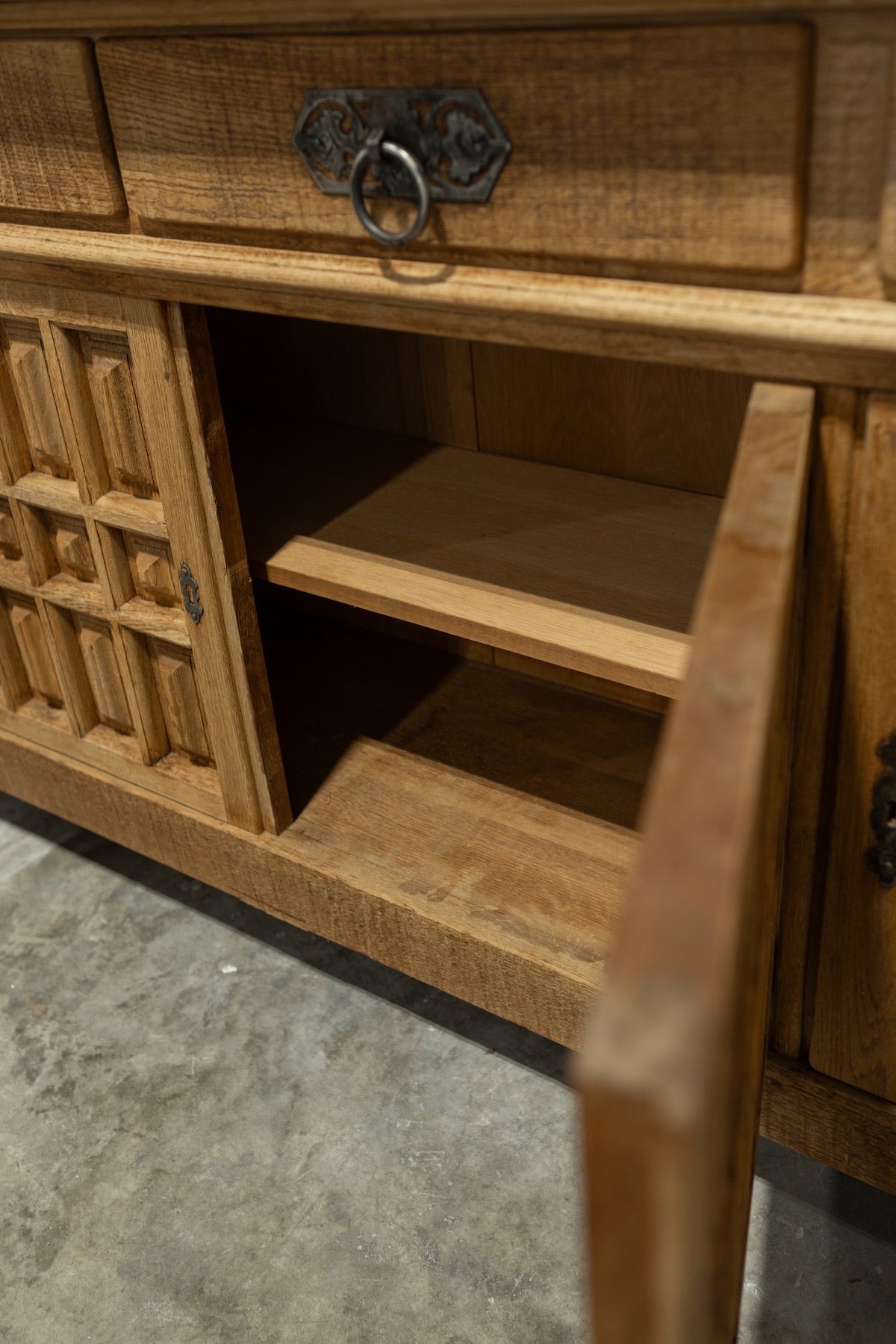Monumental Catalan Baroque Oak Buffet