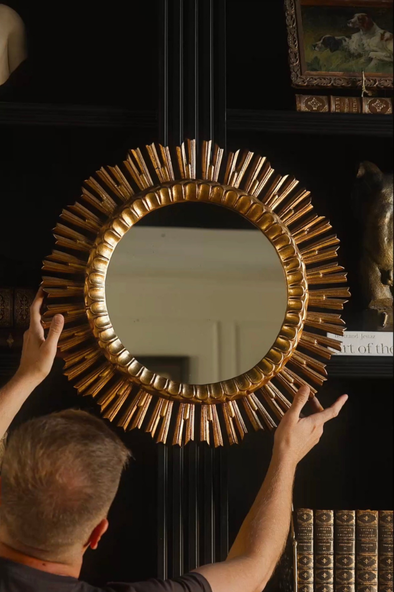 Giltwood Starburst Mirror