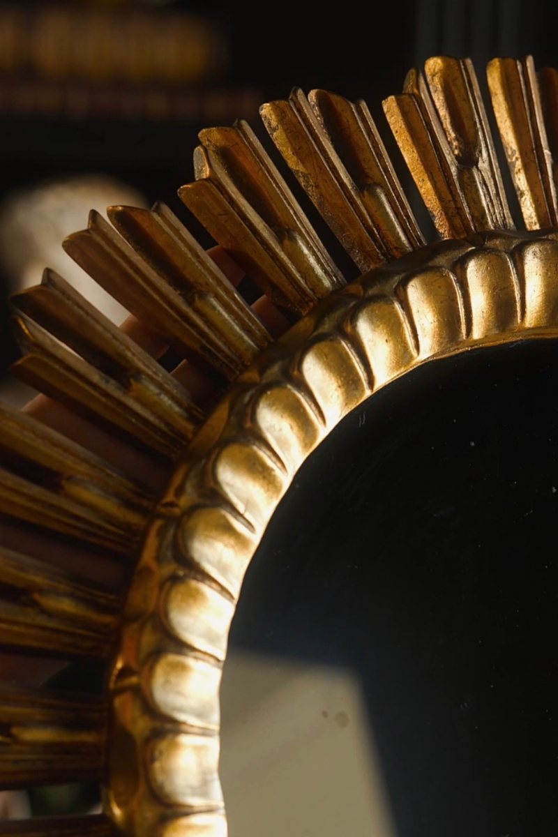 Giltwood Starburst Mirror