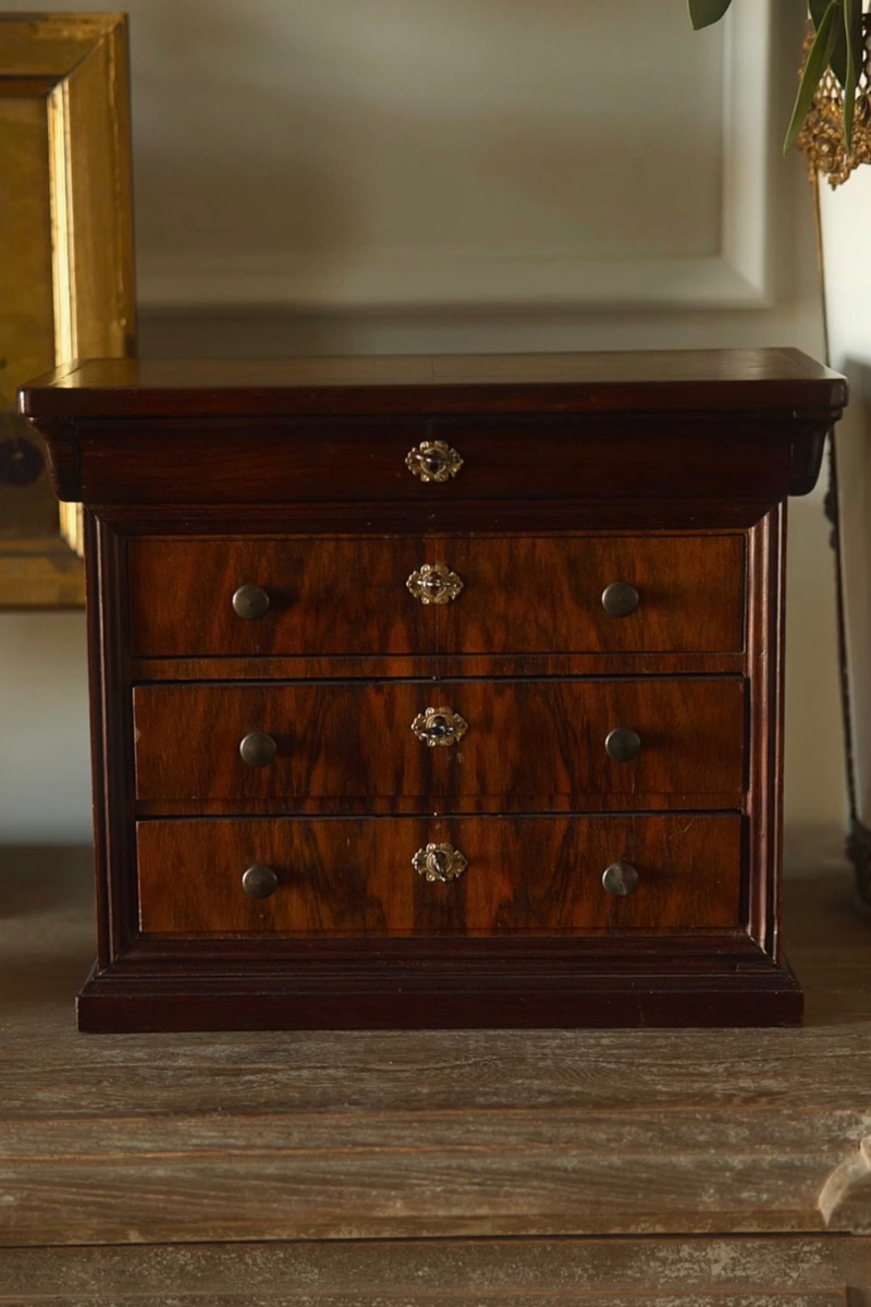 Four-Drawer Salesman’s Sample Chest with Keys