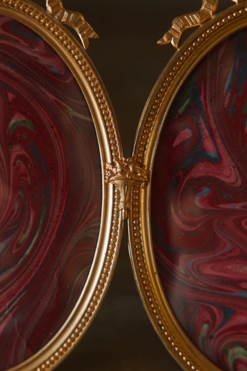 Louis XVI–Style Triple Oval Bronze Frame