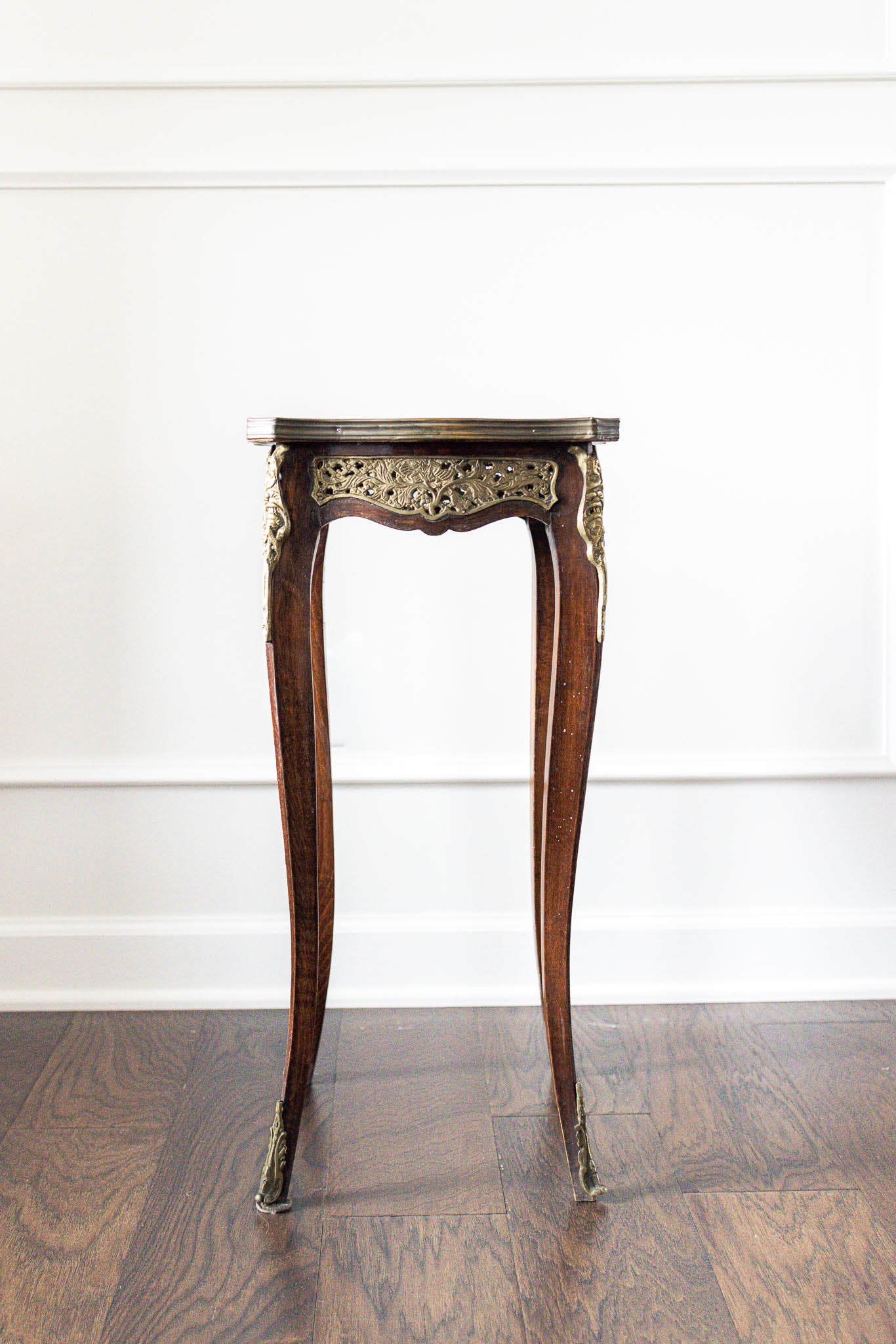 19th Century Louis XV Style Gilt Bronze Mounted Side Table