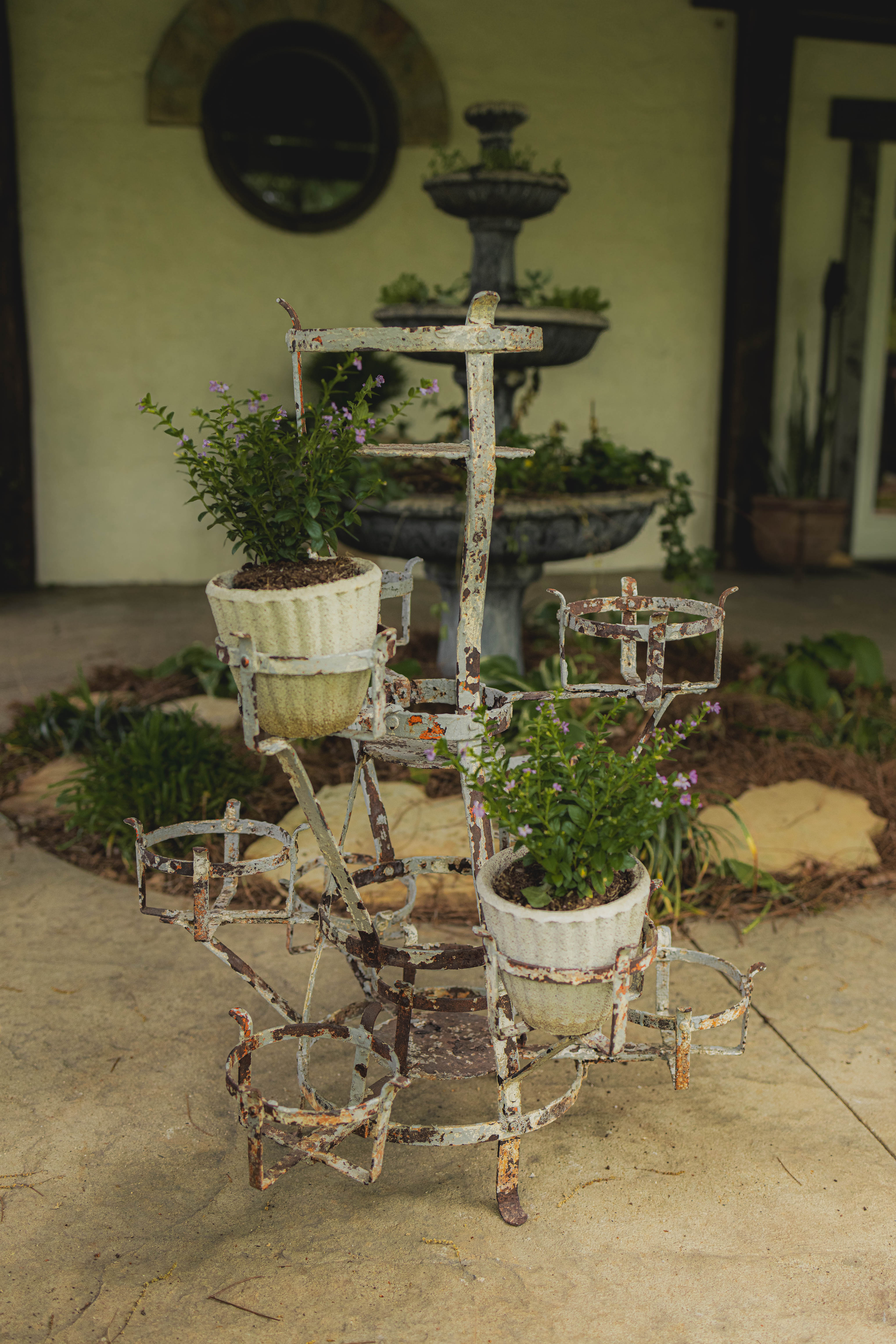 20th Century French Rustic Plant Stand