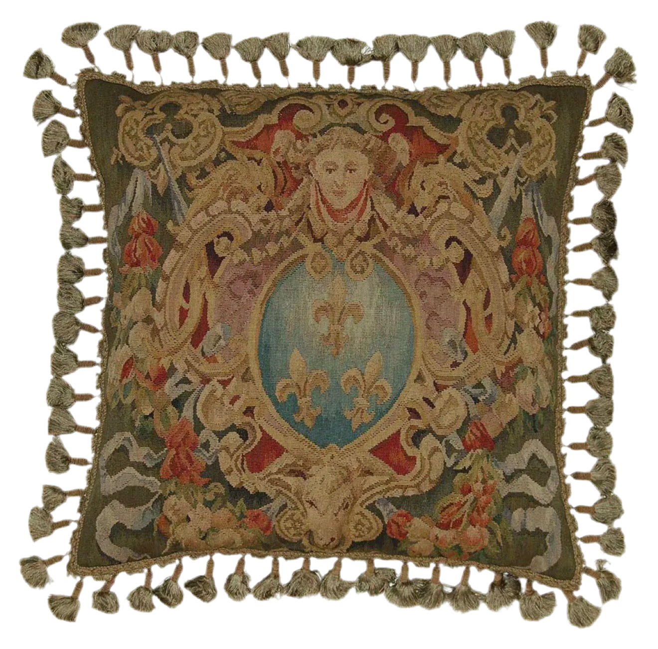 Le Lys Bleu Tapestry Pillow