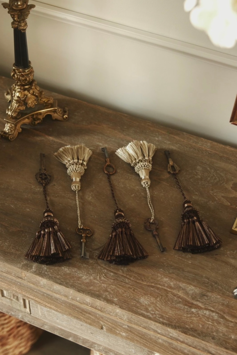 Variety of French Key & Tassel