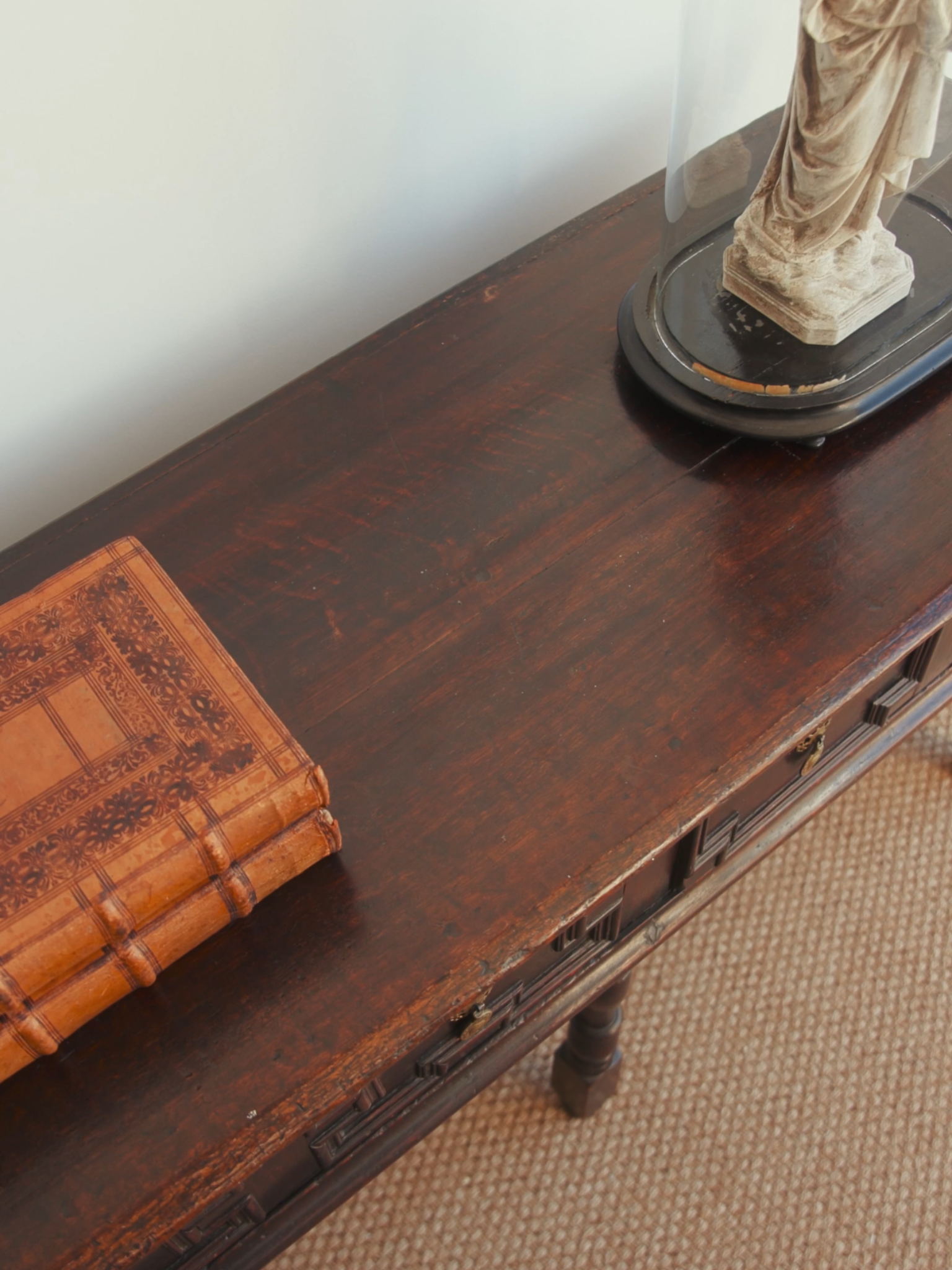English 19th-Century Jacobean Revival Oak Console Table