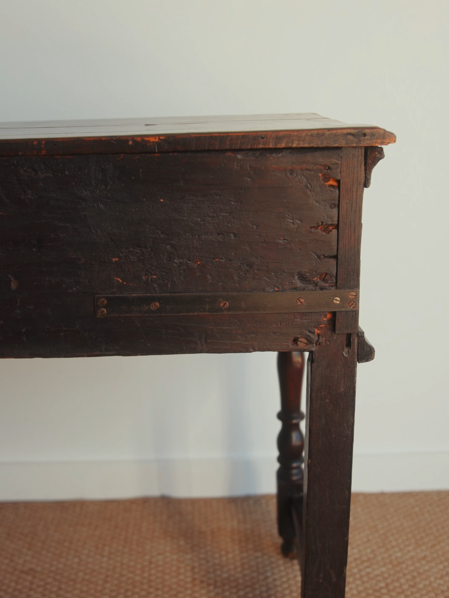 English 19th-Century Jacobean Revival Oak Console Table