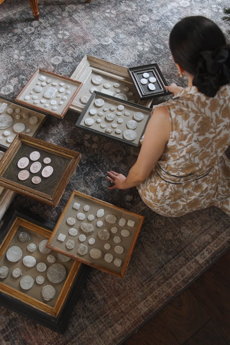 Mythological Intaglio Medallions, Framed Study