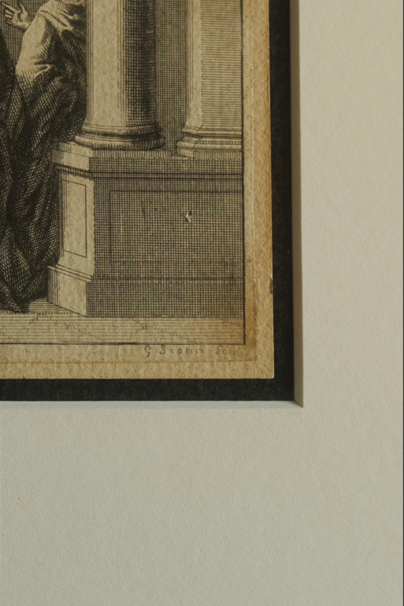 18th C. French Old Master Classical Figural Engraving