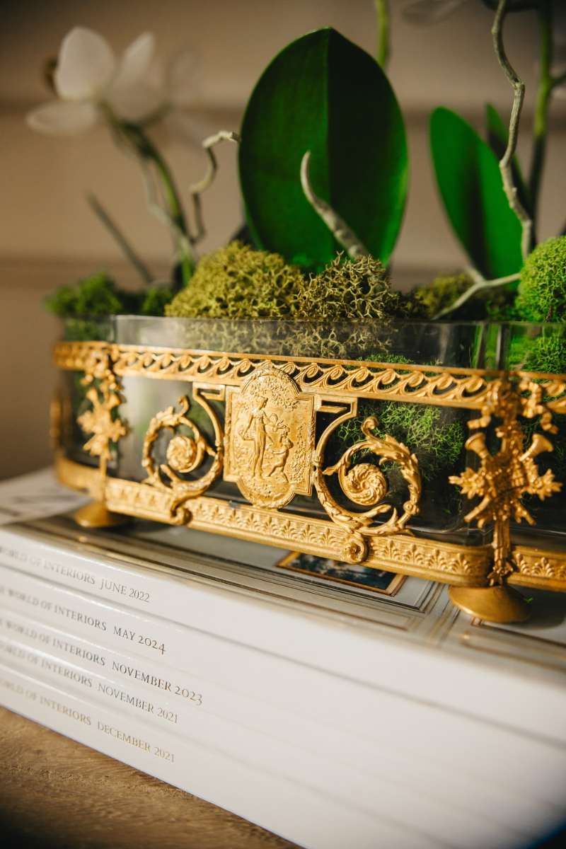 19th C. Ormolu Caged French Crystal Jardiniere