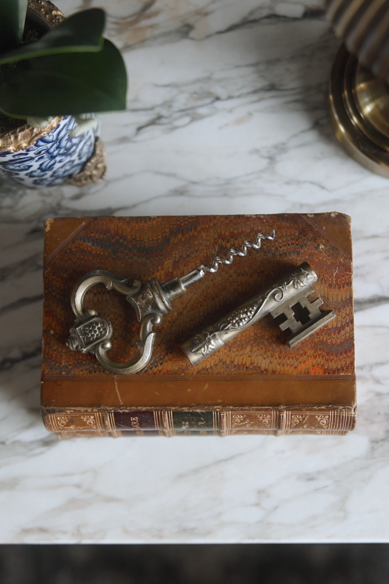 Antique Ornate Brass Key Bottle Opener
