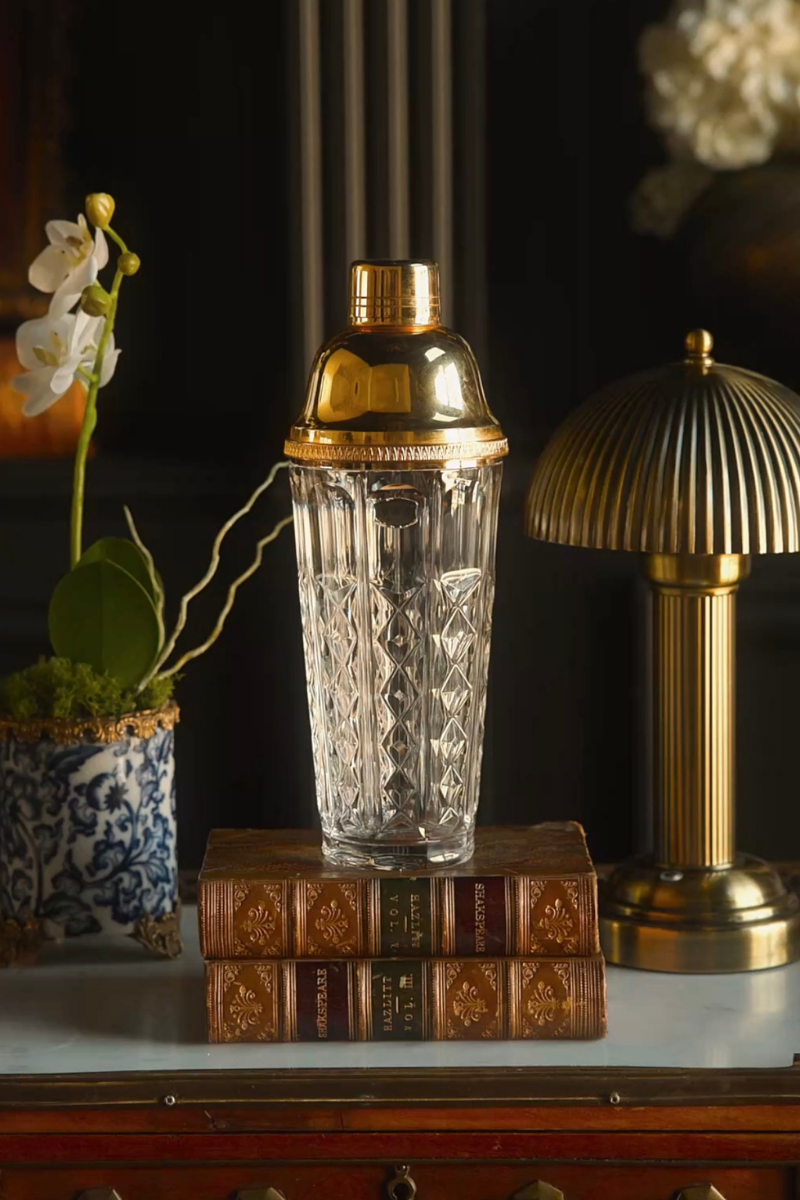 Val Saint Lambert Cut Crystal Cocktail Shaker