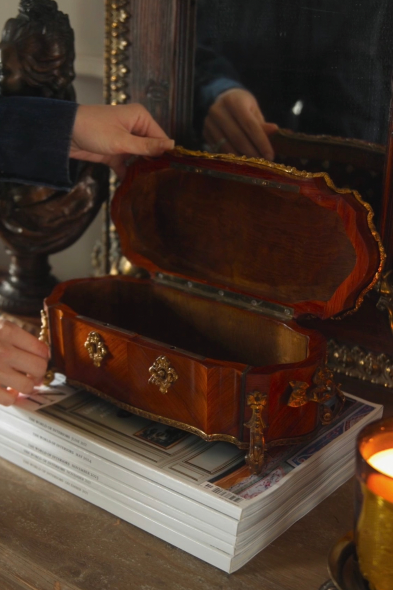 19th Century French Napoleon III Marquetry Coffret Box by Previelle Fils Aîné, Paris