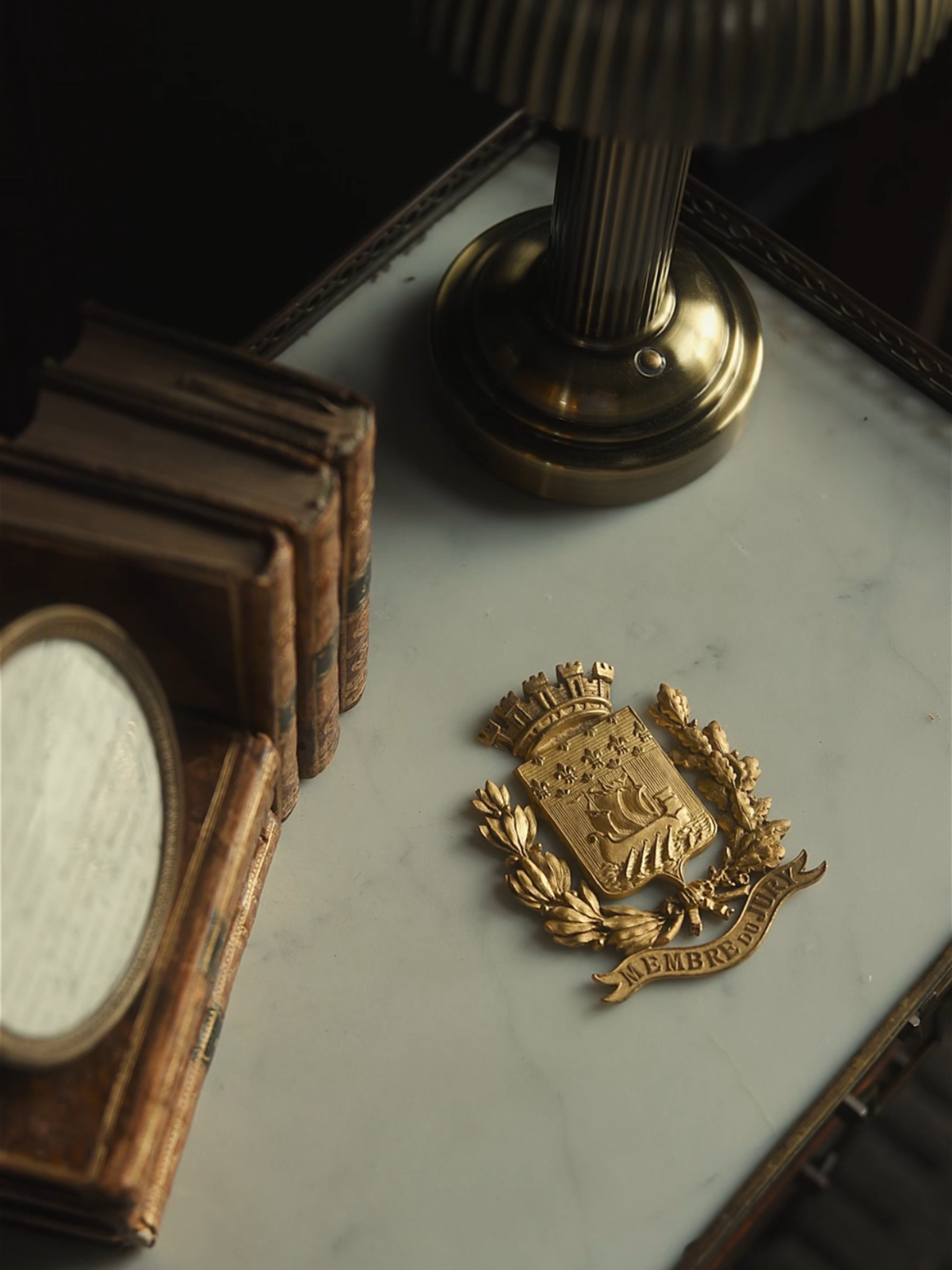 Antique French Gilt Bronze Plaque – “Membre du Jury” Award Emblem