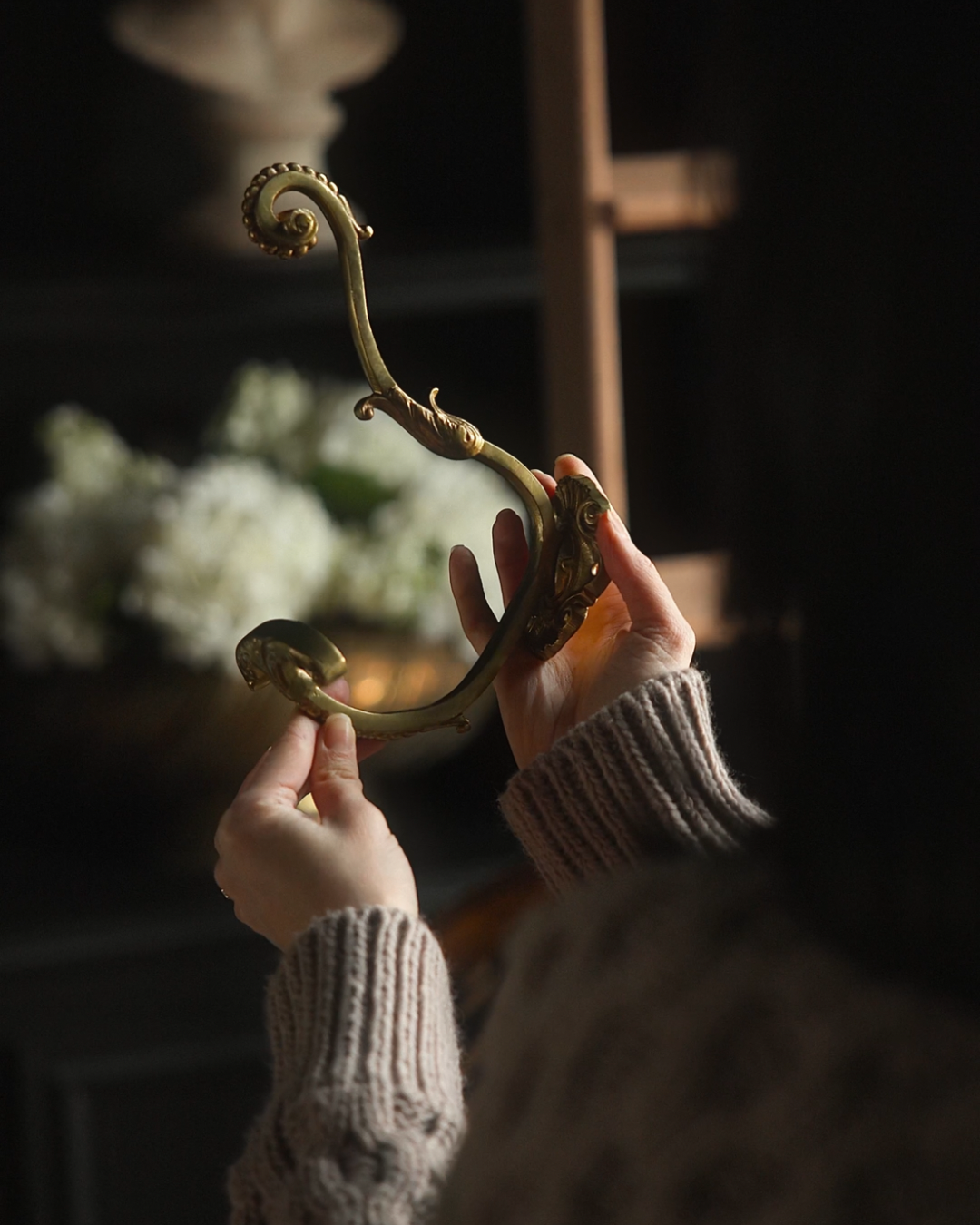 Late 19th Century French Gilt Brass Wall Mount