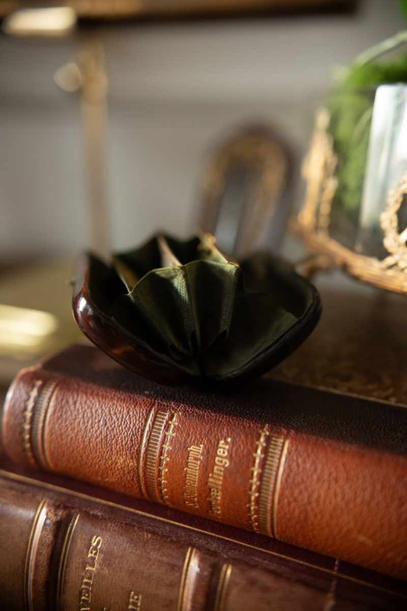 19th-Century Tortoiseshell Coin Purse with Shield Cartouche