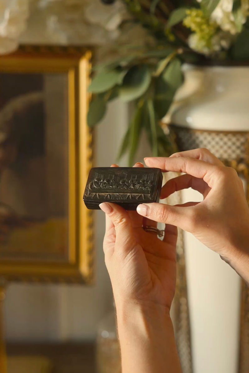 19th C. French Last Supper Box