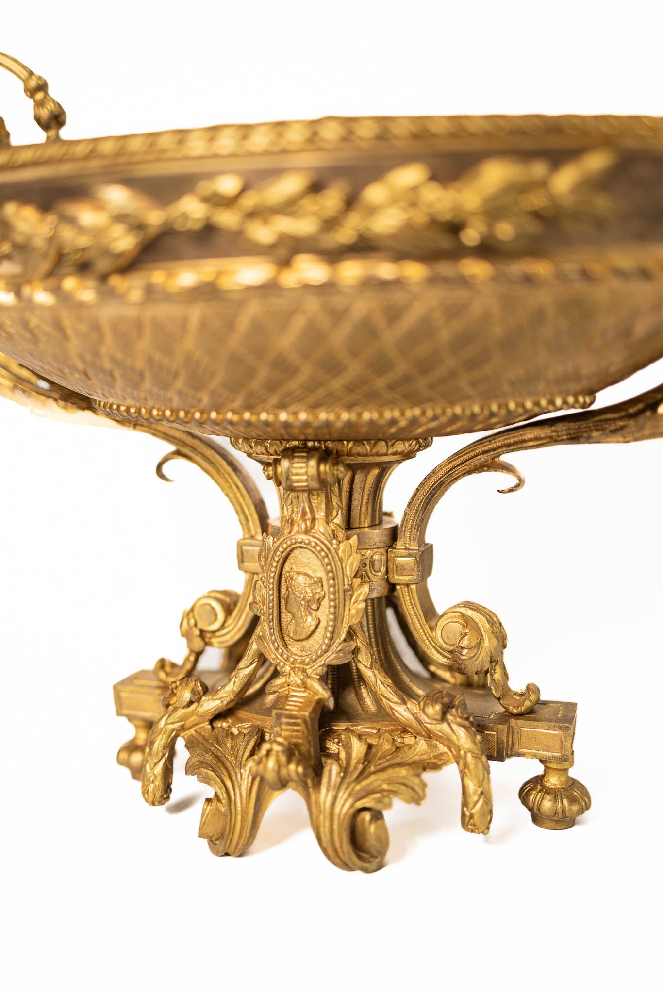 Ornate 19th Century Neoclassical Bronze French Tazza