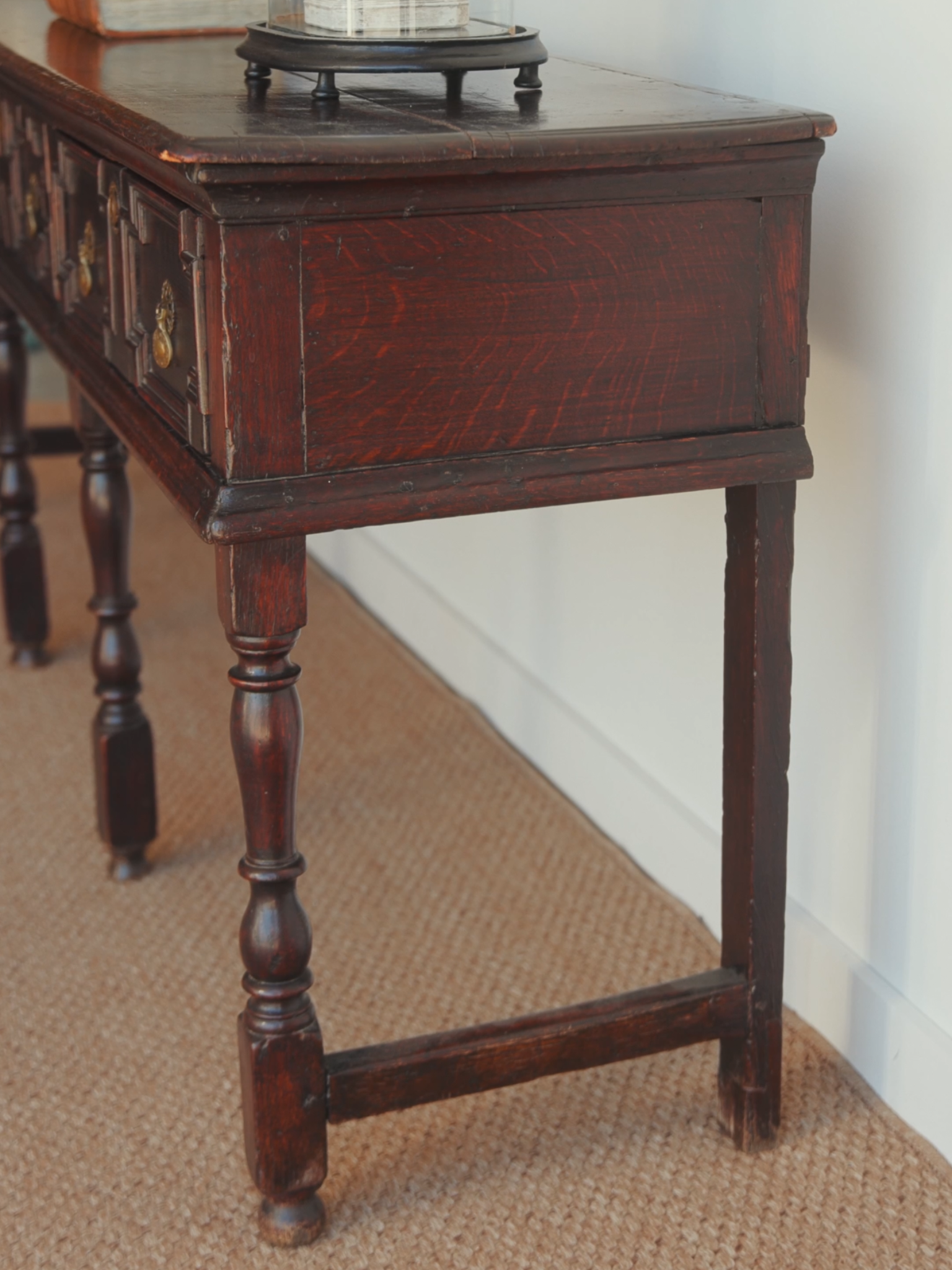 English 19th-Century Jacobean Revival Oak Console Table