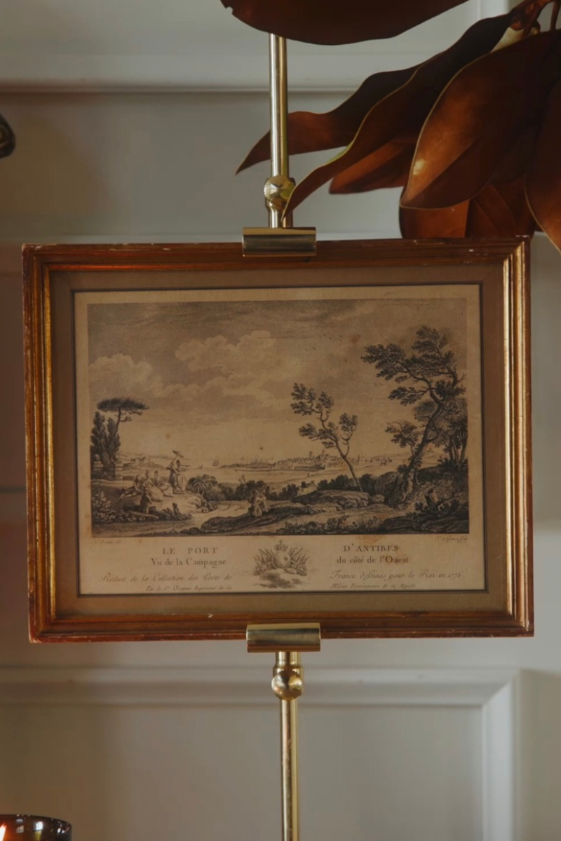 18th Century French Coastal Landscape Engraving – Port d’Antibes