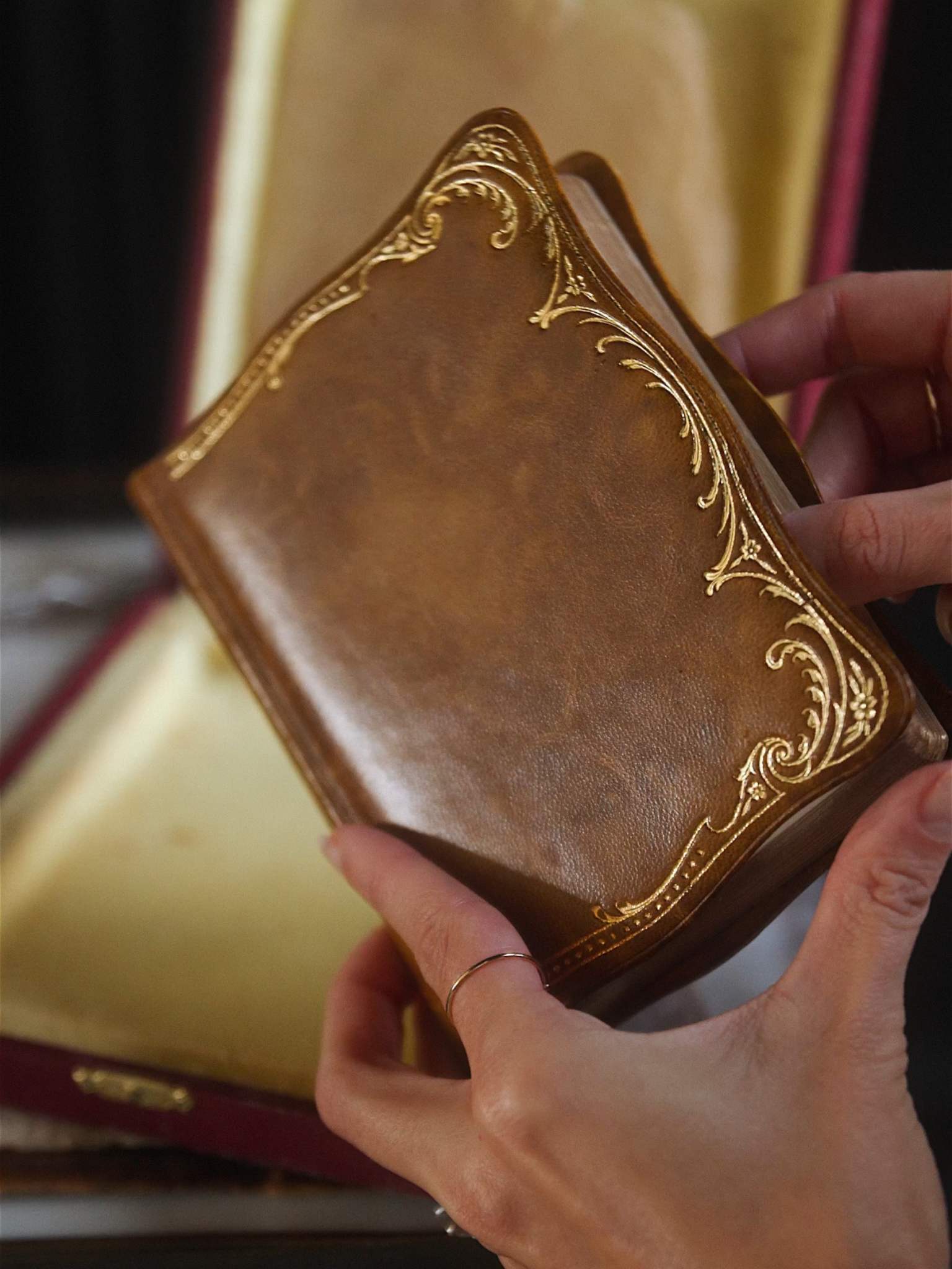 Antique French Devotional Prayer Book with Original Dust Box - 1906
