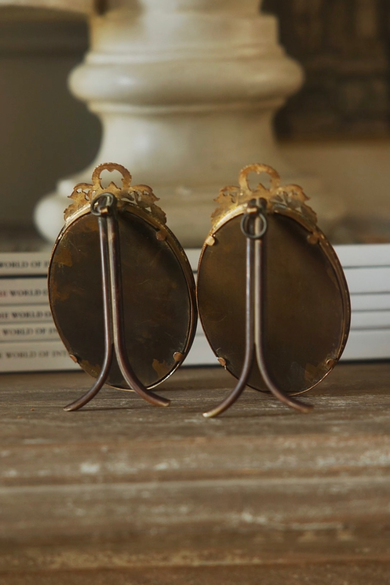 19th C. Double Brass French Frame