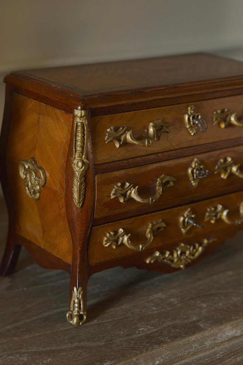19th-Century French Louis XV-Style Miniature Commode Salesman Sample