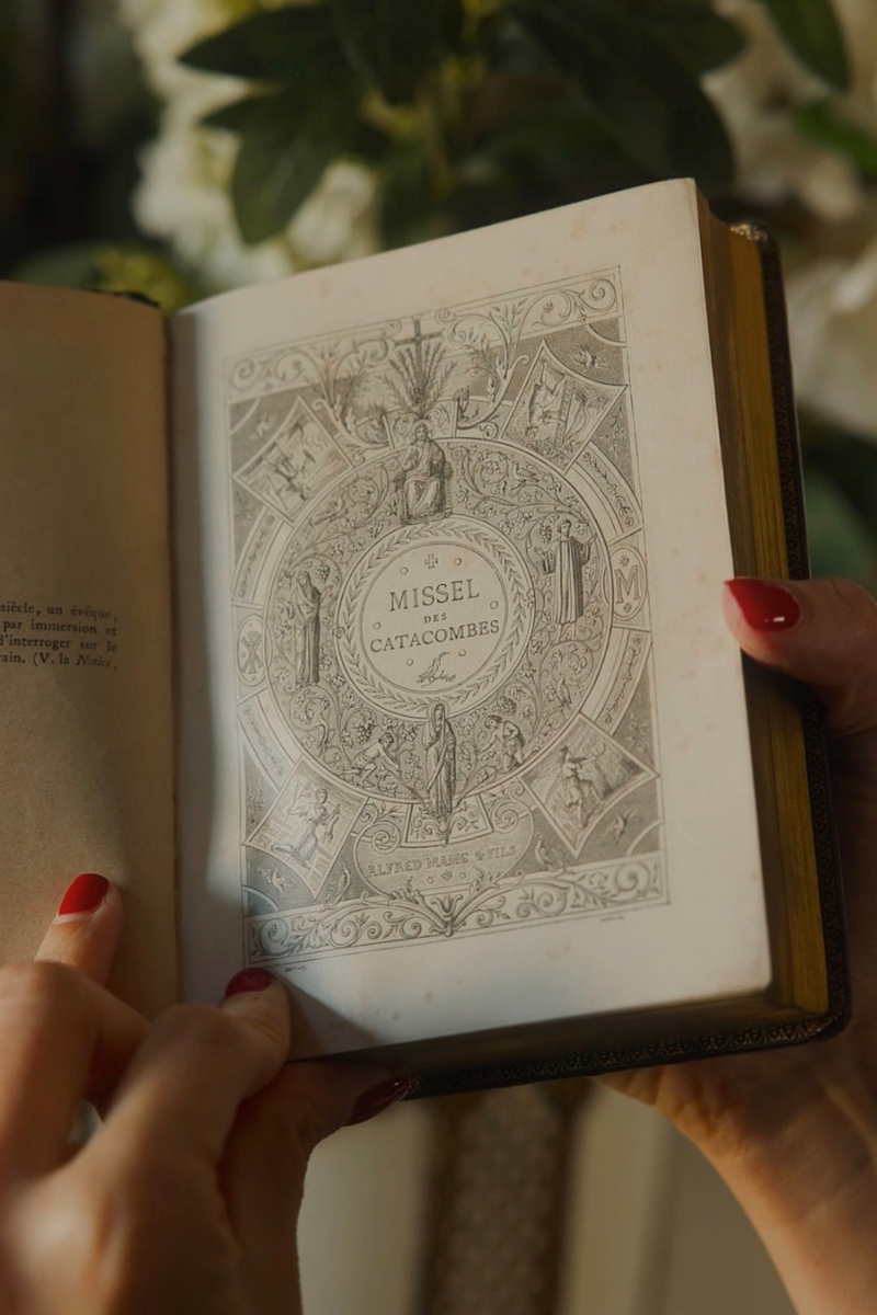 Antique French “Missel des Catacombes” — Leather-Bound Catholic Missal with Gilt Page Edges