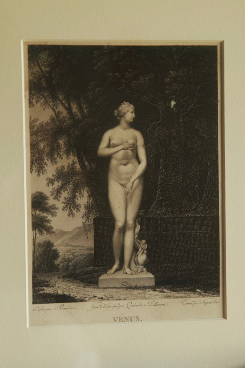 Late 18th–Early 19th Century French “Venus” Etching – After Bourdon