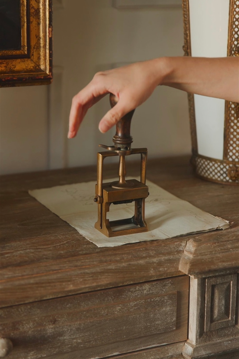 French Mechanical Stamp