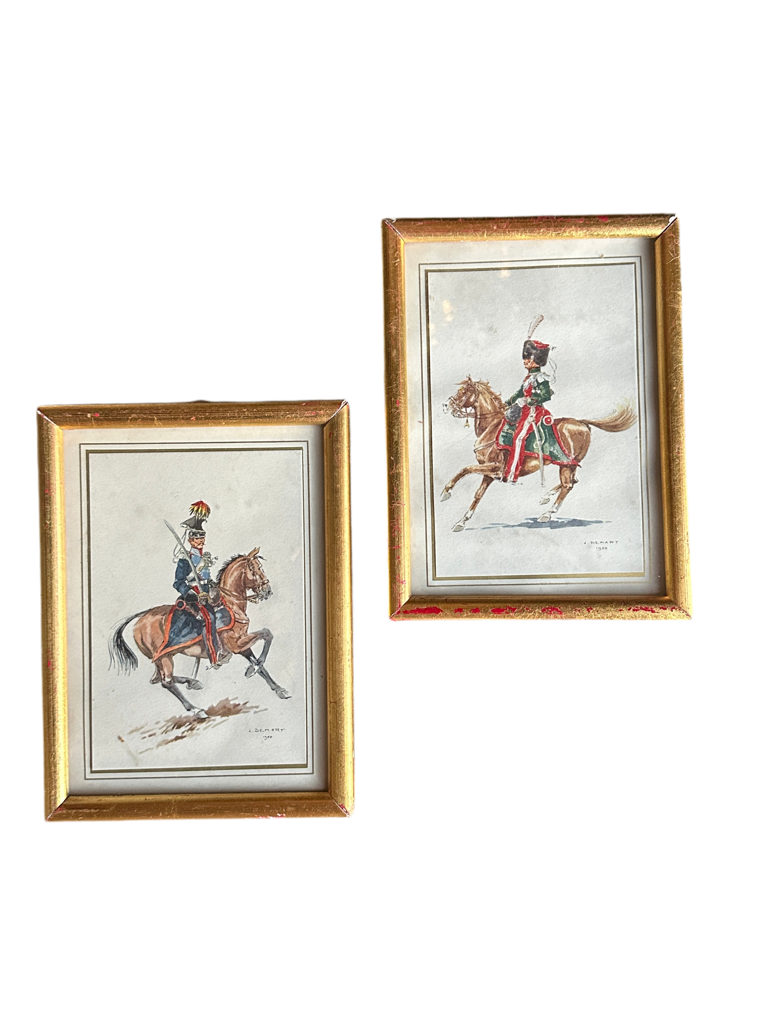 Pair of Military Watercolors - 1912
