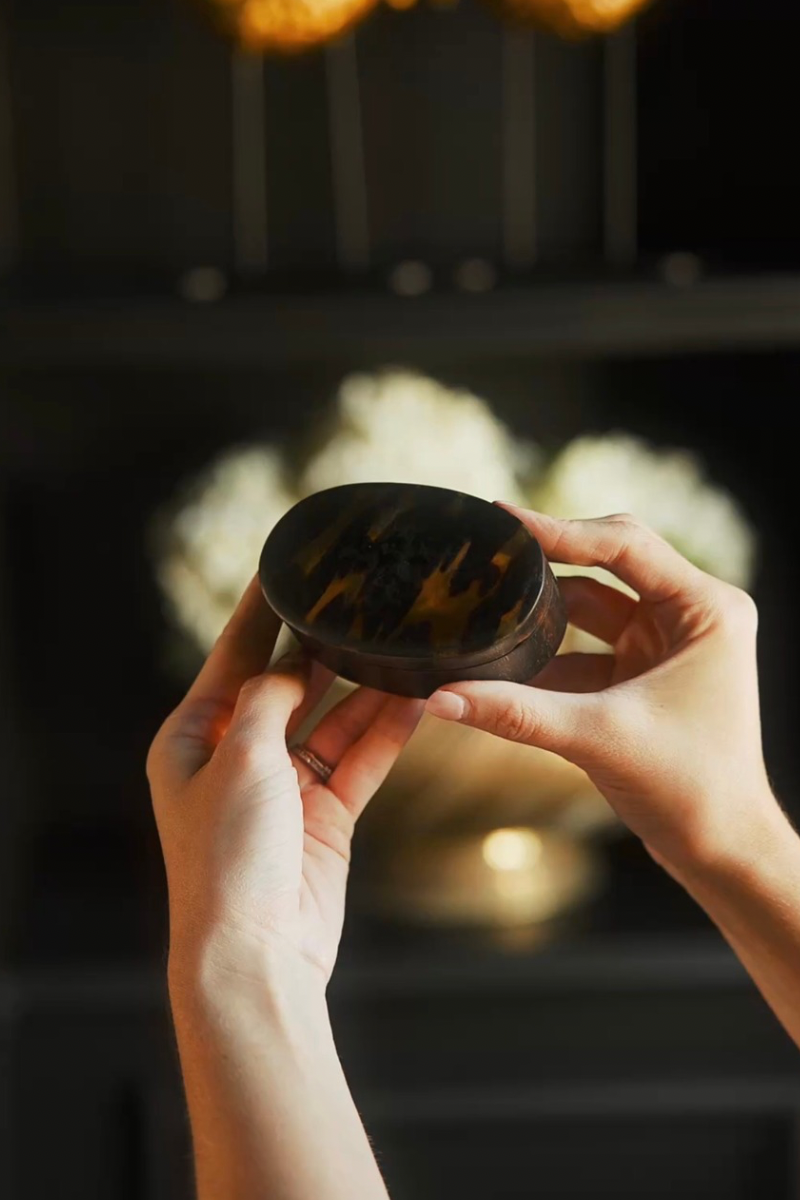 19th C. Tortoise Lidded Box