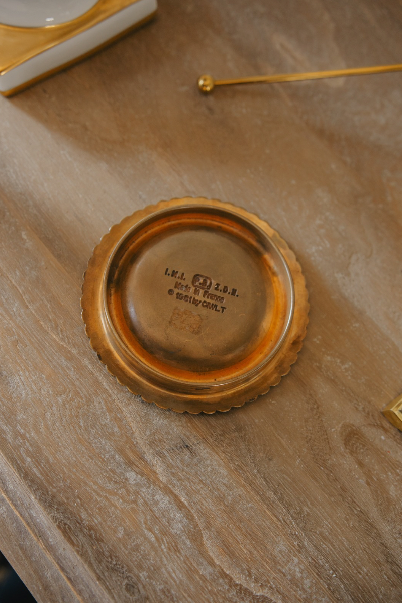 French Wagons-Lits Commemorative Dish in Bronze Finish, Celebrating the Compagnie Internationale des Wagons-Lits, 1981