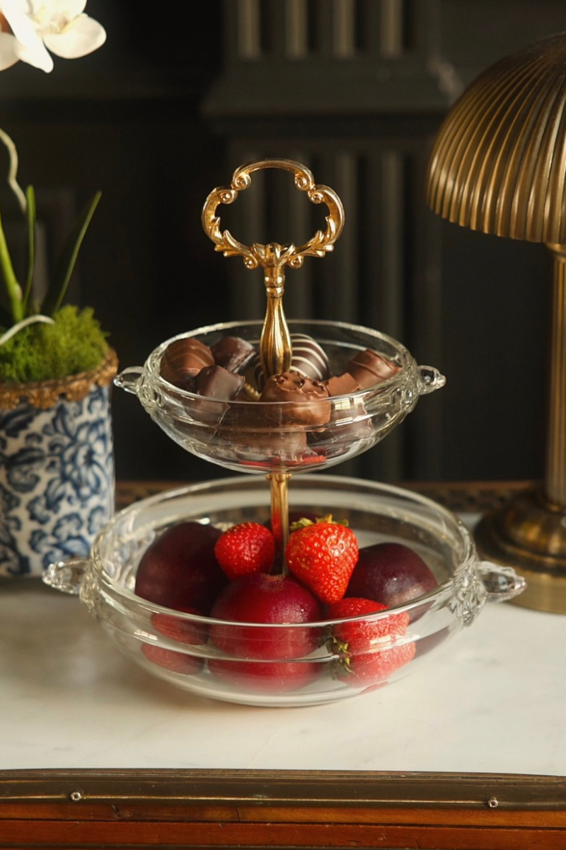 19th C. French Two Tier Serving Tray