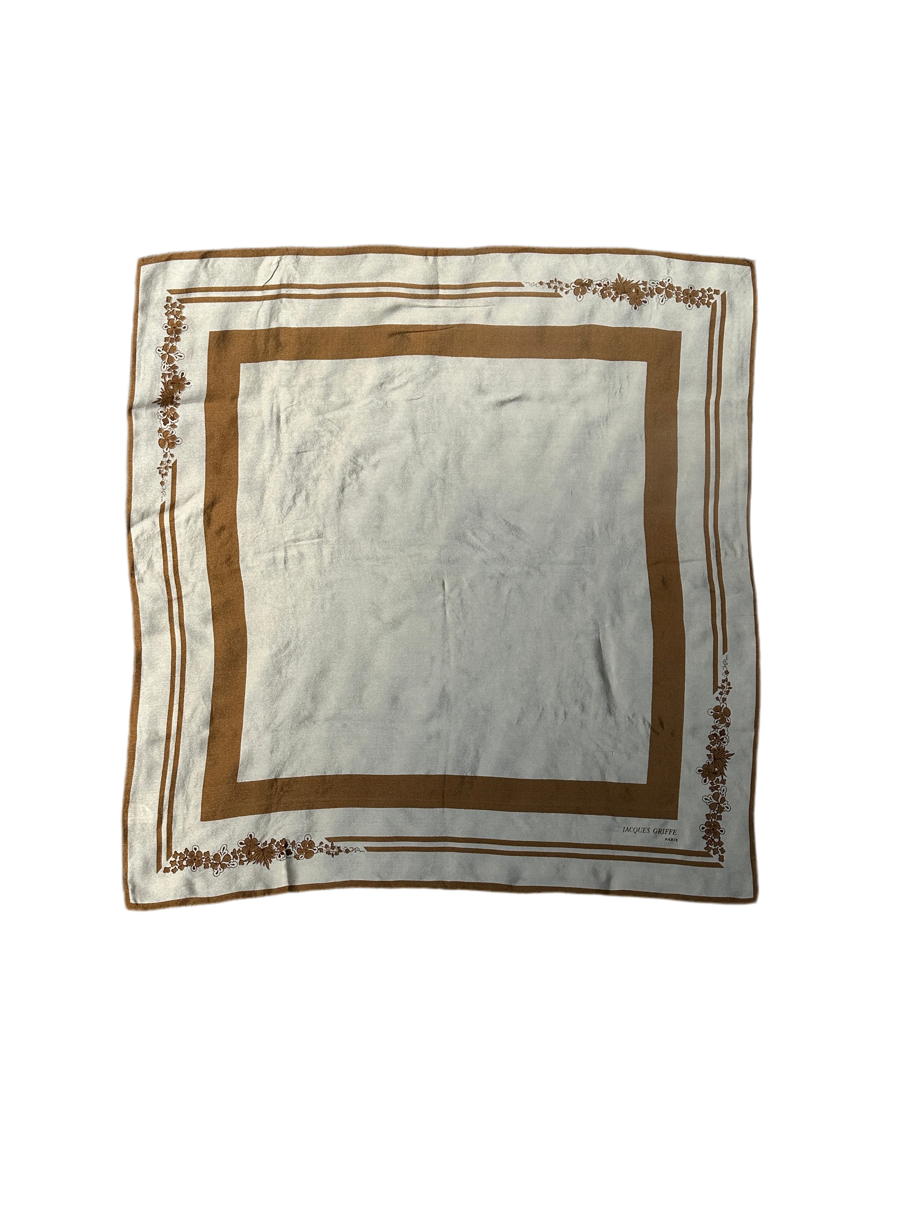Jacques Griffe Paris Silk Scarf