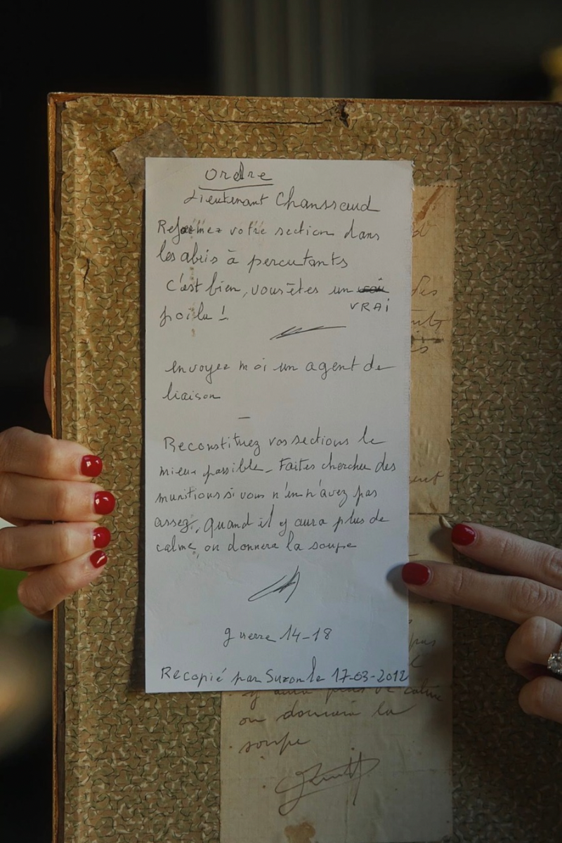 Framed French First World War Military Citation, 1916