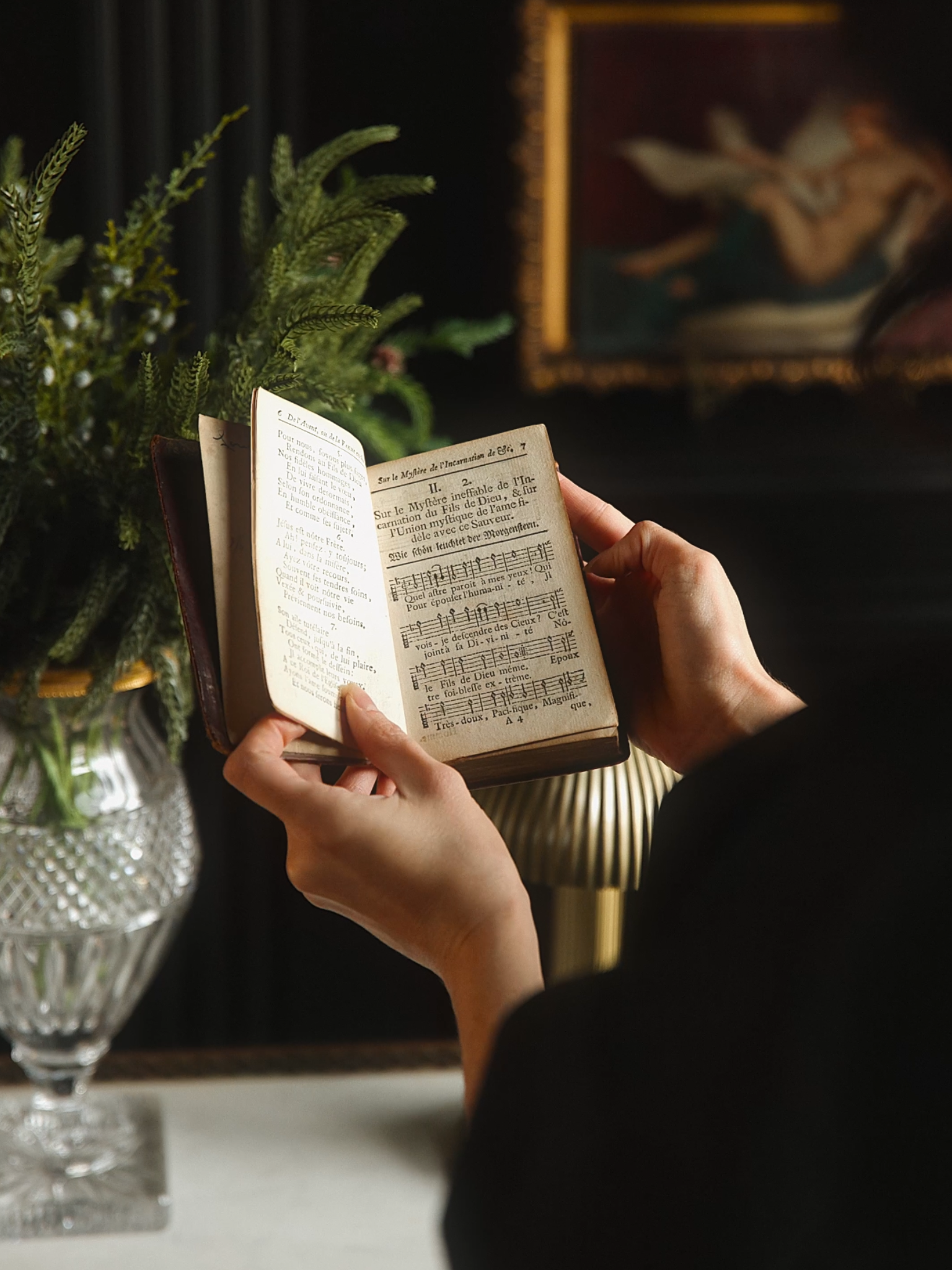 1748 French Leather Bound Prayer Book Chapelle Surd - Paris