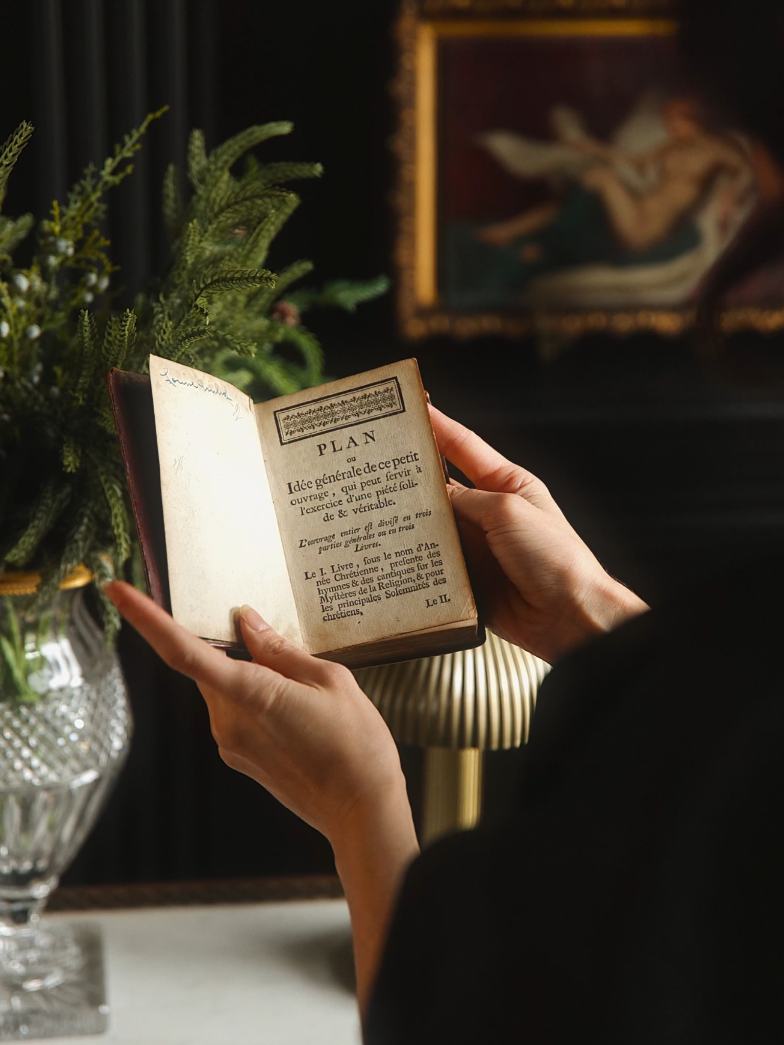 1748 French Leather Bound Prayer Book Chapelle Surd - Paris