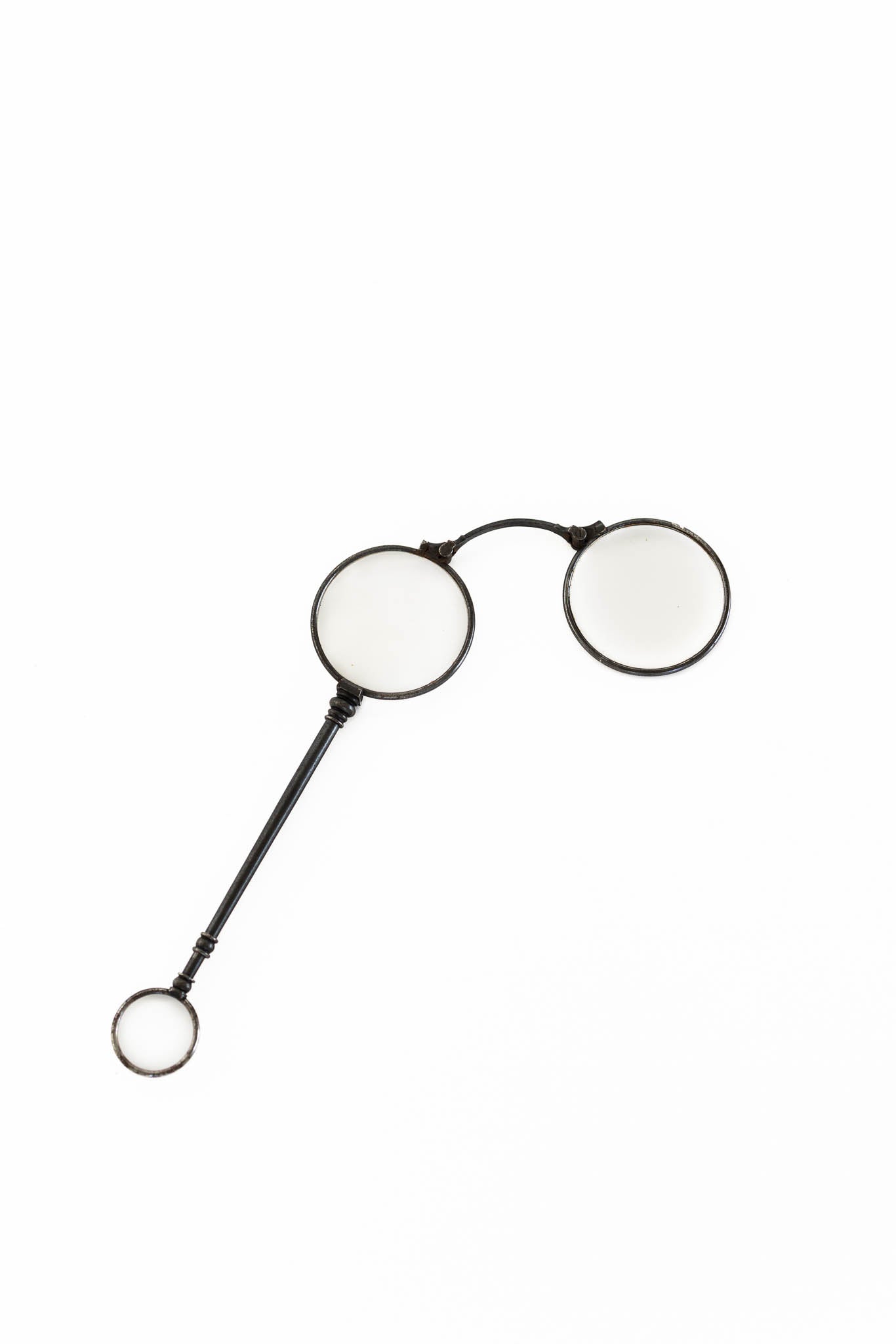 Victorian Gunmetal Expandable Lorgnette Glasses