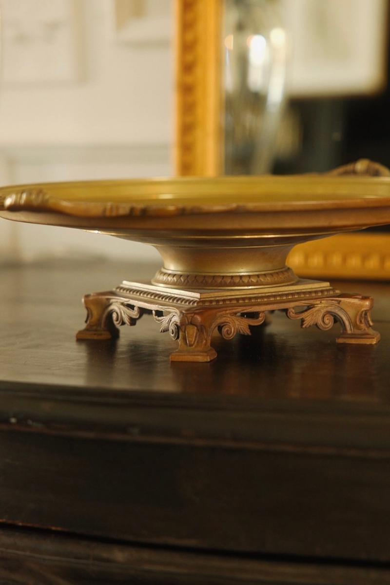 19th Century Bronze Tazza