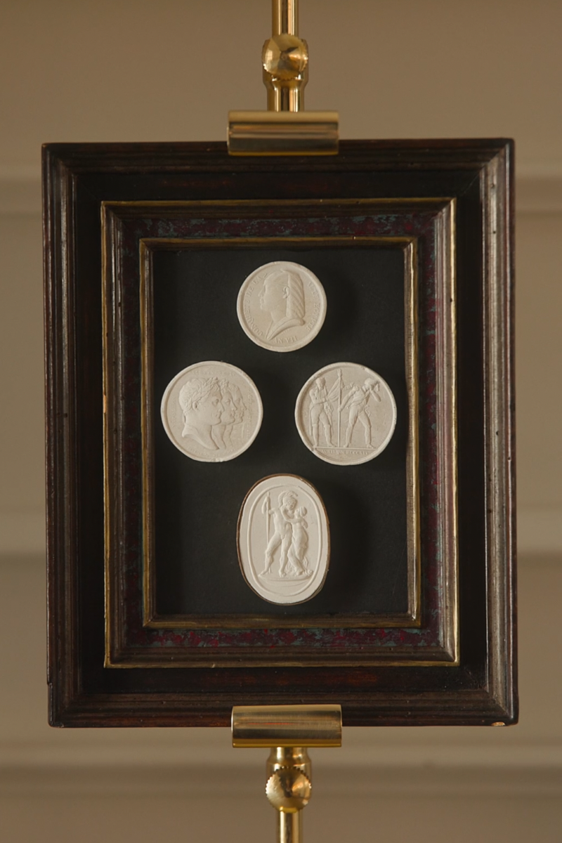 Mythological Intaglio Medallions, Framed Study