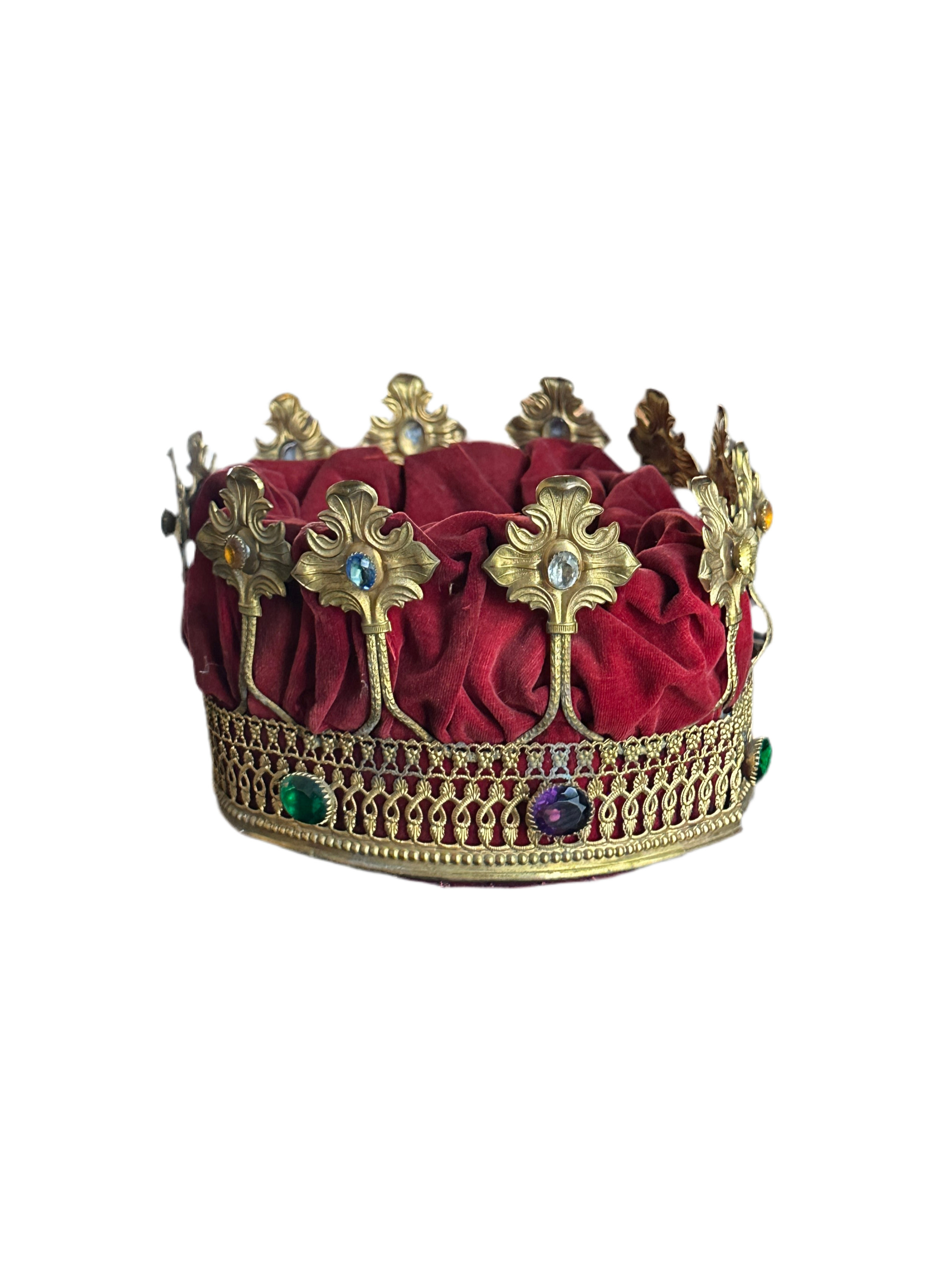 Antique Theatrical Crown – M.C. Lilley & Co., Columbus, Ohio (c. late 19th–early 20th century)