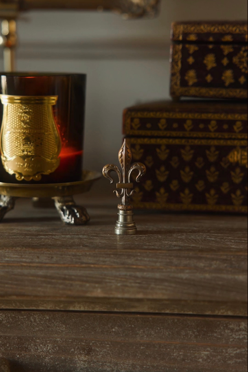 Silver & Copper Fleur-de-Lis Wax Seal