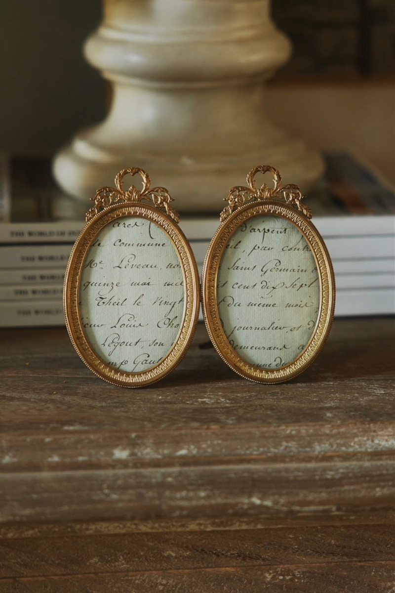 19th C. Double Brass French Frame
