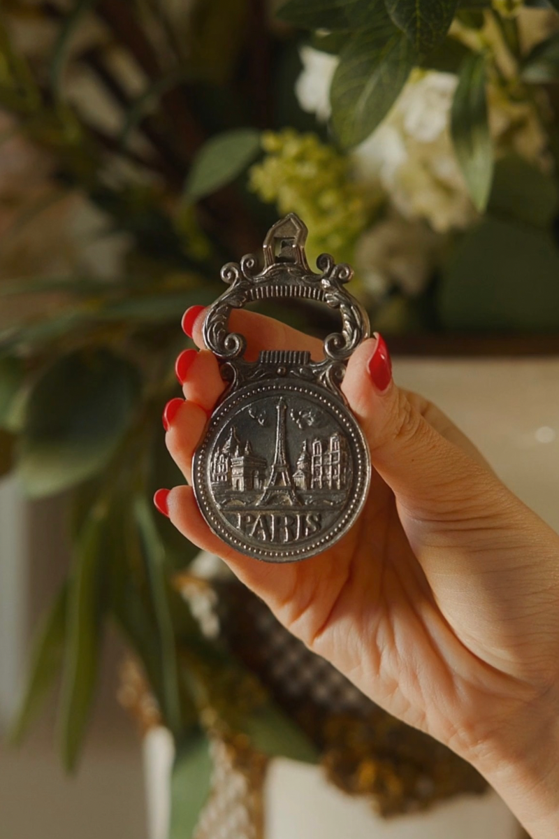French Napolein Bonaparte Silver Plated Bottle Opener